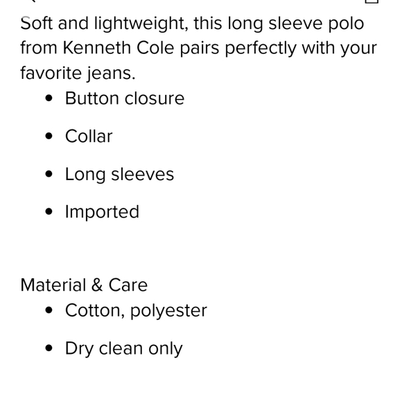 🆕️ Kenneth Cole Long Sleeve Melange Polo - Picture 4 of 8